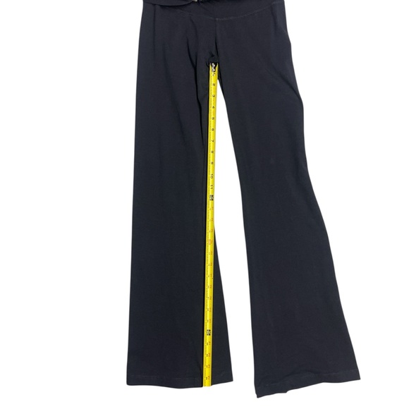 Y2K Women's Black Cotton Yoga Flare Leggings With Waistband Size : Small - Picture 6 of 11